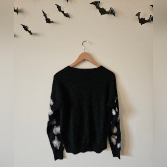 Aqua 100% Cashmere Cheetah Sweater NWOT SIZE SMALL - Picture 3 of 4